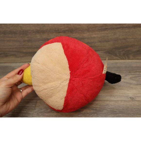 2010 Angry Birds Plush Red Bird Toy Stuffed Animal 8" No Sound - Picture 5 of 14